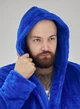 Мужской махровый халат батал, синий электрик, размер 5XL - изображение 5