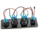 Автомобильная зарядка двойная 2 USB + PD Type-C роз'єм QC 3.0 панель розеток. Гнездо прикуривателя с кнопкой Зеленая подсветка (00077) - изображение 3