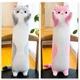 Мягкая игрушка-подушка Кот Батон 90 см серый - изображение 5
