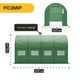 Усиленная садовая теплица парник LEOBRO Garden 10м2 Green (LB-G106-GRN) - изображение 2