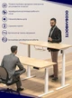 Стол с электрорегулировкой высоты 120 X 60 см Flexi Desk Light Brown 27899 - изображение 7