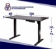 Стол с электрорегулировкой высоты 120 X 60 см Flexi Desk Black Carbon 27991 - изображение 3