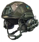 Шолом військовий балістичний тактична захисна каска куленепробивна FAST Helmet NIJ IIIA тактичні активні військові навушники Earmor M31 + тактичний ліхтар на шолом + сумка переноска олива - зображення 5