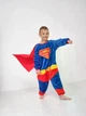 Детская пижама кигуруми Супермен (Superman) Синий Kigurumi kcr0428 130 см - изображение 6