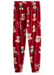 Мягкие плюшевые пижамные штаны Primark Disney’s для дома и сна М Красный (8508) - изображение 5