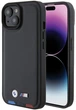 Etui plecki BMW Leather Stamp Tricolor do Apple iPhone 15 Black (3666339143343) - obraz 1