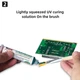Маска для пайки ультрафиолетовая Kaisi UV Soldering Mask / лак для изоляции / шприц 10сс / Green - изображение 3