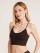 Бюстгальтер без косточек Giulia Cami Top Braid L/XL Темно-коричневый (4823116929739) - изображение 8