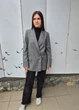 Жакет женский в клеточку двубортный H&M Серый 17974 XS (на укр 40-42) - изображение 6