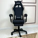 Геймерское игровое компьютерное кресло DEXON ONYX с подставкой для ног из ткани и велюра спортивное для пк раскладное Cofee - изображение 2