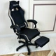 Геймерское игровое компьютерное кресло DEXON ONYX с подставкой для ног из ткани и велюра спортивное для пк раскладное Cofee - изображение 3