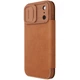 Кожаный чехол-книжка Nillkin Qin Pro Camshield для Apple iPhone 17 Pro (6.3") Brown - изображение 1