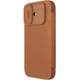 Кожаный чехол-книжка Nillkin Qin Pro Camshield для Apple iPhone 17 (6.3") Brown - изображение 1