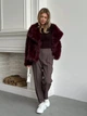 Шуба з еко хутра, колір Бордовий Fashion NG_833Bordo L 2000001001905 - изображение 1