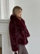 Шуба з еко хутра, колір Бордовий Fashion NG_833Bordo L 2000001001905 - изображение 5