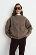 Теплий бомбер, колір Коричневий Rica Mare 8RM_4299Brown S 2000000991221 - изображение 4