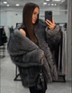 Шуба з еко хутра, колір Темно-сірий Fashion NG_614DGrey M 2000001002025 - изображение 4