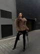 Шуба пухнаста, колір Коричневий Fashion 9QW_2020Brown S 2000000978789 - изображение 4
