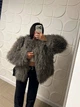 Шуба з еко хутра, колір Сірий Fashion NG_660Grey M 2000001002094 - зображення 3