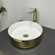 Умывальник VBI Prato gold white накладной VBI-011415 - изображение 2