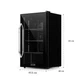 Холодильник витрина Klarstein Beersafe Onyx XXL 80 л (10034848) - изображение 8