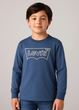 Лонгслив Levis для детей из органического хлопка с логотипом Синий (184 pvu blue (140 (10A)) - изображение 1