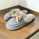 Комнатные тапочки женские Lion Серый (6015 grey (36-37 (23,5 см)) - изображение 3