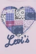 Комплект 2в1 Levi's для девочки: лонгслив и джинсы Розово-синий (502 set pvu lotus (80 (12m)) - изображение 3