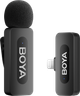 Бездротовий петличний мікрофон Boya BY-V1 Lightning Black - зображення 1