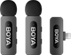 Бездротовий петличний мікрофон BOYA BY-V2 Lightning Black - изображение 1