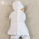 Костюм для крещения мальчика Мамине Сонечко 62 размер Монохром цветы серебро (вышиванка, брюки, шапка и пинетки), велюр белый + мешочек для первых волос в подарок (арт.12219) - изображение 6