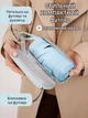 Компактный зонт карманный в мягком футляре капсуле (голубой) - изображение 2