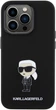 Панель Karl Lagerfeld Silicone Ikonik Metal Pin для Apple iPhone 15 Pro Black (3666339166014) - зображення 3