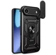 Чехол Primo Shockproof для Apple iPhone 17 Air - противоударный, с подставкой и шторкой для камеры - Black - изображение 3