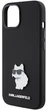 Etui Karl Lagerfeld Silicone Choupette Metal Pin do Apple iPhone 15 Black (3666339166366) - obraz 5