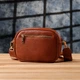 Сумка кросс боди через плечо женская из натуральная кожи Vintage leather-22899 Рыжяя - изображение 12
