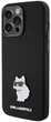 Панель Karl Lagerfeld Silicone Choupette Metal Pin для Apple iPhone 15 Pro Black (3666339166373) - зображення 2