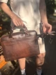 Мужская сумка для ноутбука Vintage из натуральной кожи коричневого цвета формата А4 (bg204fash70) - изображение 11
