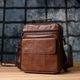 Сумка планшет через плечо мужская из натуральная кожи Vintage leather-23025 Светло-коричневая - изображение 12