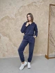 Женский флисовый костюм 4XL синий (130) - изображение 1