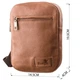 Чоловіча вертикальна середня шкіряна сумка SHVIGEL Руда через плече (bg191fash04) - зображення 7