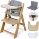 Krzesełko do karmienia Nukido Nelo drewniane (5903890630621) - obraz 2