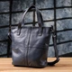 Сумка шоппер женская из натуральная кожи Vintage leather-22995 Темно-синяя - изображение 10