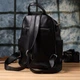 Сумка-рюкзак женская из натуральной кожи 9 л вмещает формат А4 Vintage leather-23060 Черный - изображение 11