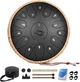 Глюкофон на 15 нот 30см (12 дюймів) з сумкою та аксесуарами Tongue Drum Black Soul музичний інструмент для медитації та йоги - зображення 1