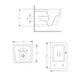Унитаз подвесной Crow Rimless 485х340х330 мм, White, с сиденьем Slim Duroplast/ Soft-close/ Quick Release QT05335171RW Qtap - изображение 2