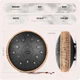 Глюкофон на 15 нот 30см (12 дюймів) з сумкою та аксесуарами Tongue Drum Black Soul музичний інструмент для медитації та йоги - зображення 3