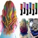 Набір крейди для волосся в гребінці 10 шт 10 см Hair chalk для дітей та дорослих, різнокольорові - зображення 4