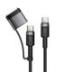 Кабель ACEFAST C22-05 USB-C to USB-C / magnetic aluminum alloy charging data cable Black (6974316285151) - изображение 1