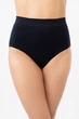 Высокие бесшовные трусы брифи Giulia MIDI BRIEFS COLOR S/M Black, базовое женское бельё - изображение 2